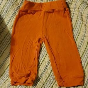 Kickee Pants orange pants 6-12 months